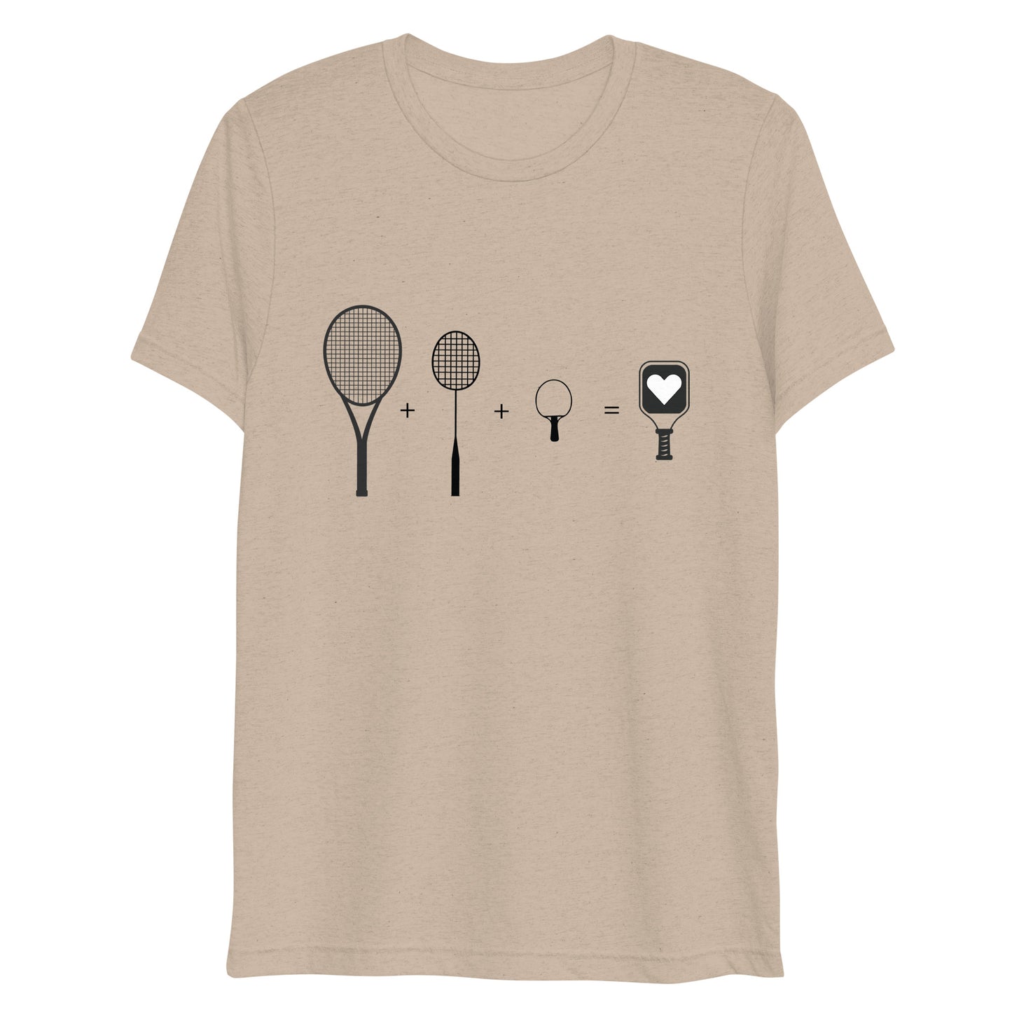 Pickleball Paddle Math Tri-blend Performance t-shirt