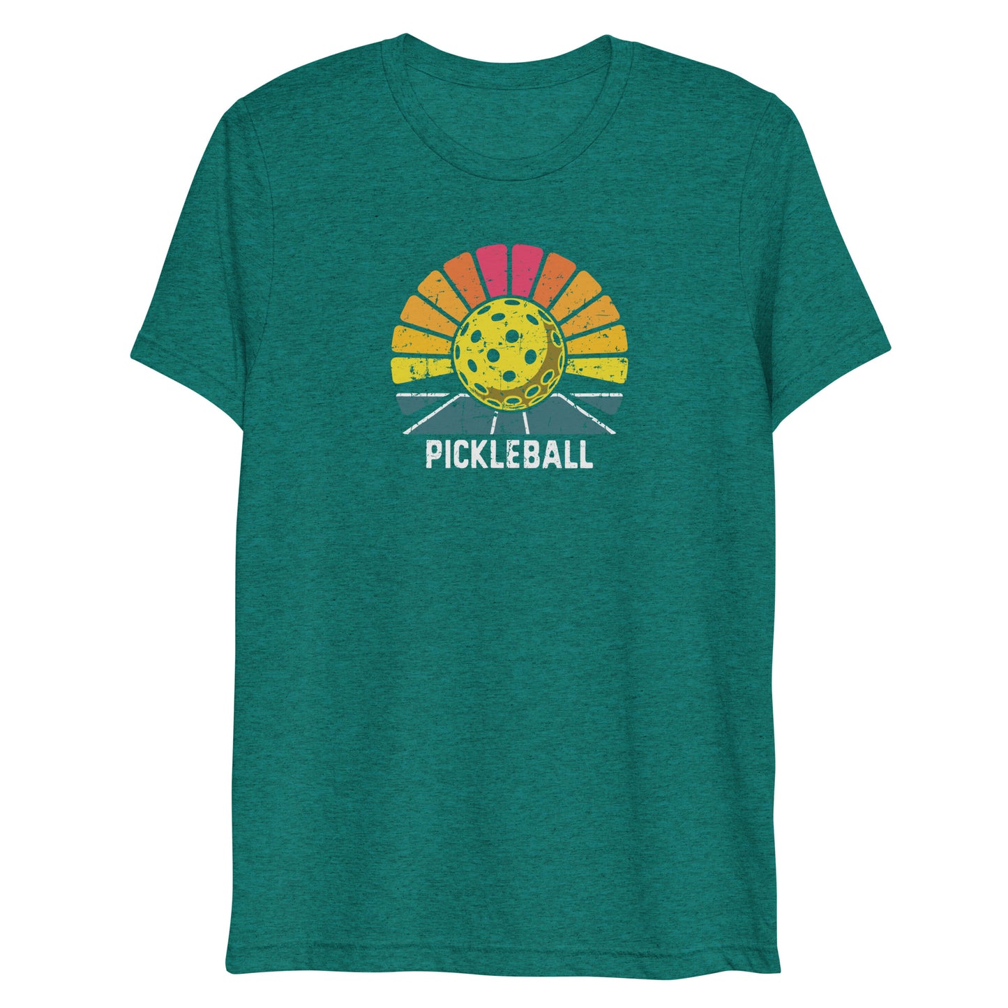 Pickleball Retro Style Tri-blend Performance t-shirt